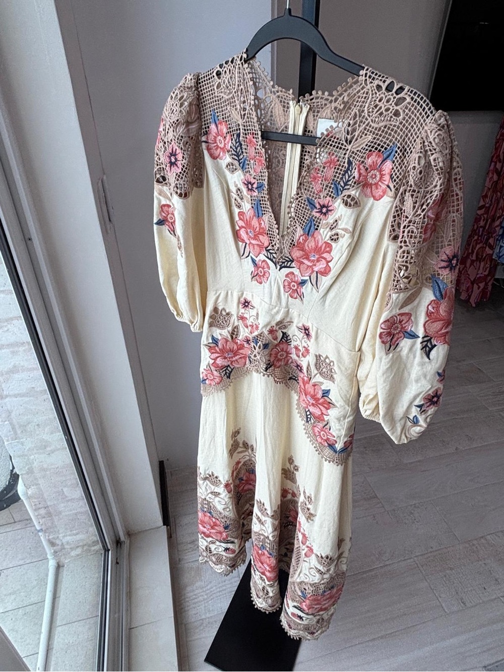 Farm Rio: Butter Yellow Embroidered Midi
Dress - DT - Picture 5 of 9